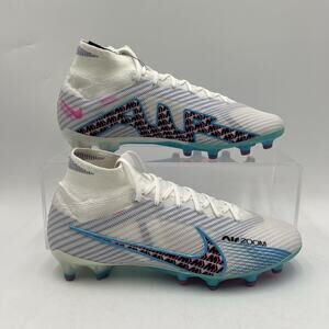 Mens Size 9 Nike Zoom Superfly 9 Elite Ag-Pro White Pink Football FD0245 146